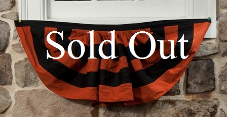 36" ORANGE AND BLACK BUNTING